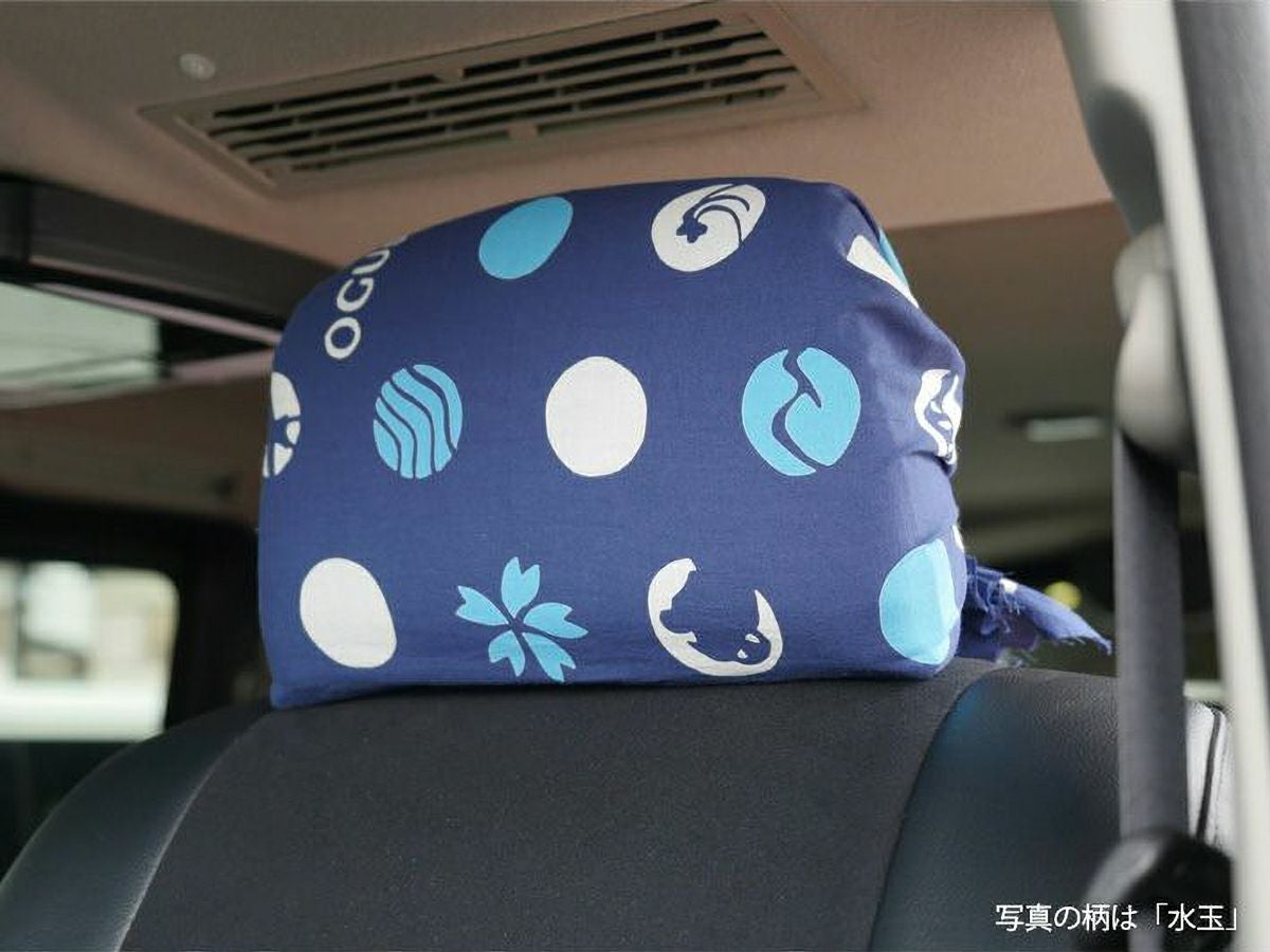 型染「クッション（中入り）魚紋柄」１ツ【 送料確認用出品 】 オグショーオリジナル】浜松注染そめ手ぬぐい 「水玉」【ネコポス対応