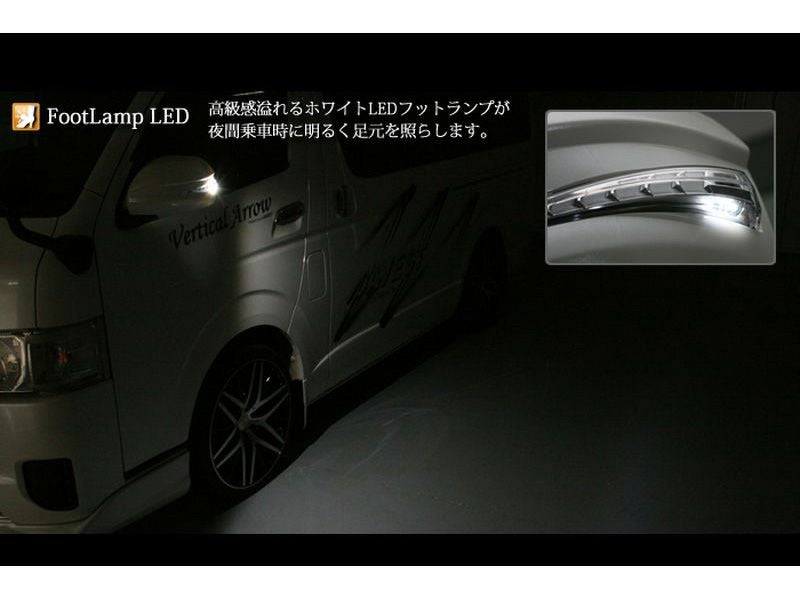 200系ハイエース 1型～4型 AVEST ドアミラーウインカーレンズ付カバー