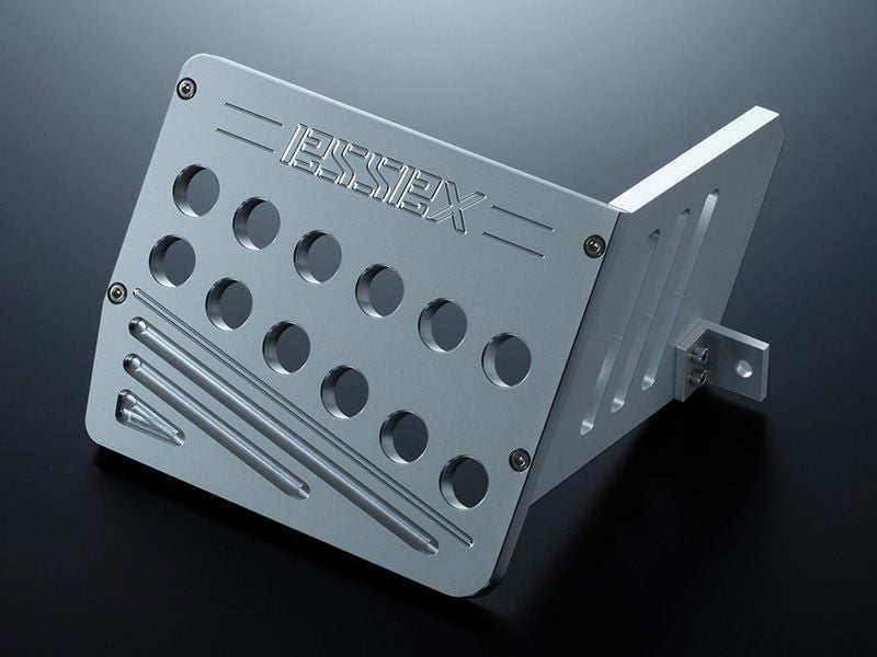 ESSEXビレットフットレス　クロームメッキ 200系ハイエース 標準ボディ ESSEX ビレットフットレスト シルバー