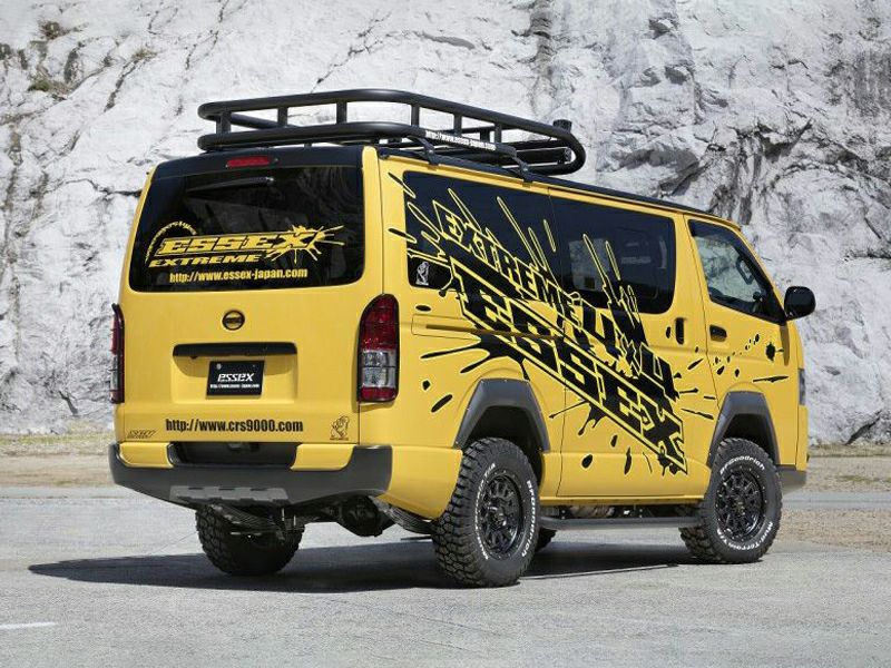 200系ハイエース 標準ボディ ESSEX EXTREMEリアバンパー 未塗装【※個人