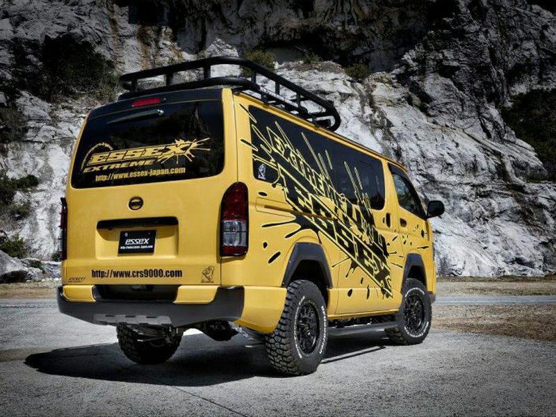 200系ハイエース 標準ボディ ESSEX EXTREMEリアバンパー 未塗装【※個人