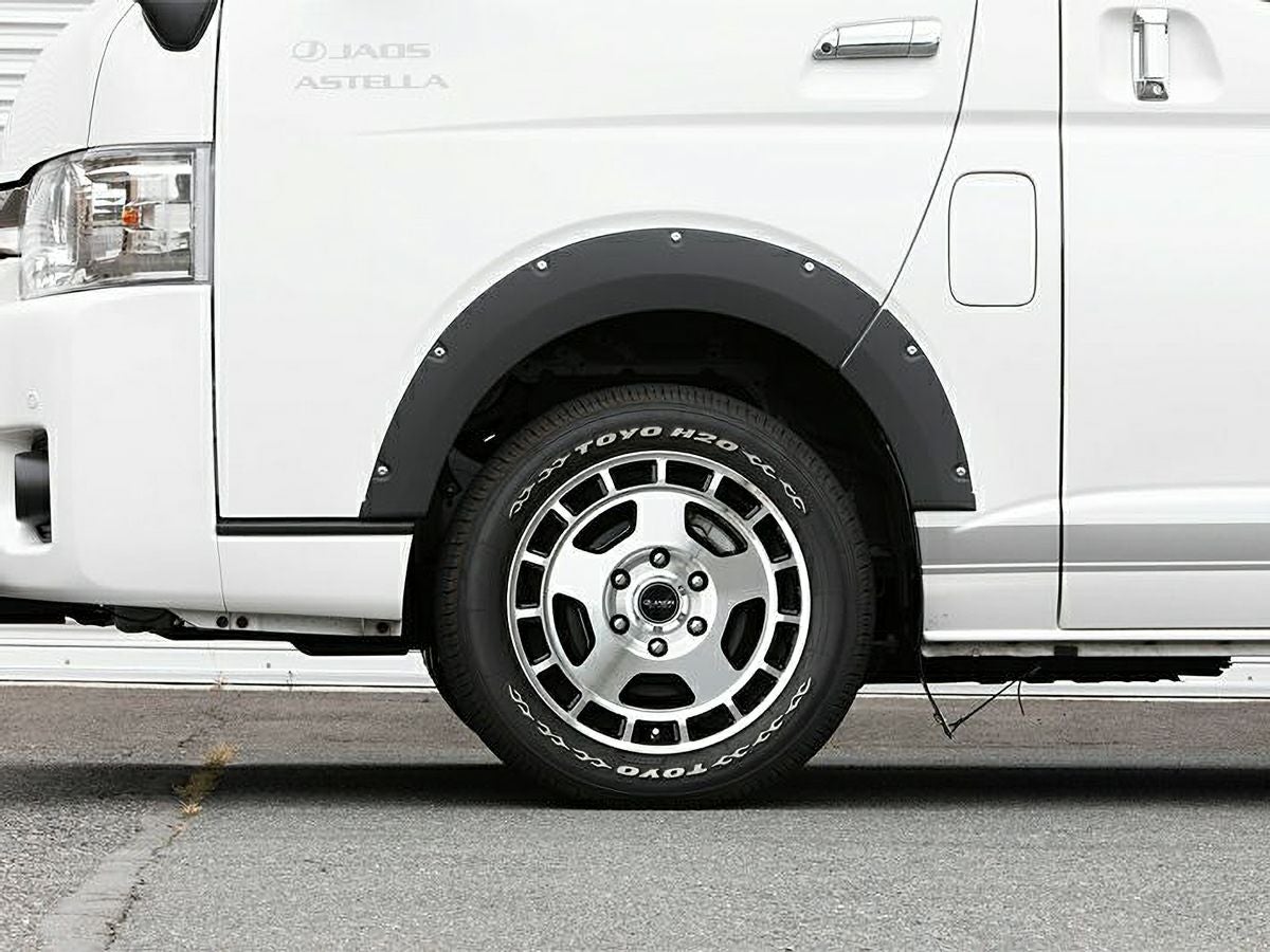ハイエース　オーバーフェンダー　JAOS 200系ハイエース JAOS フェンダーガーニッシュ type-X マットブラック