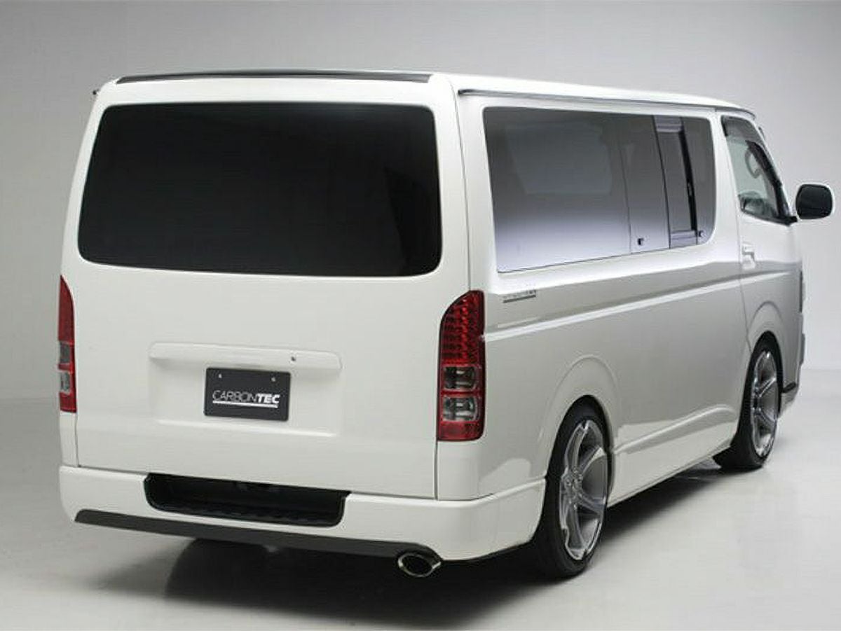 200系ハイエース 標準ボディ BOXYSTYLE カーボンテック リアバンパー