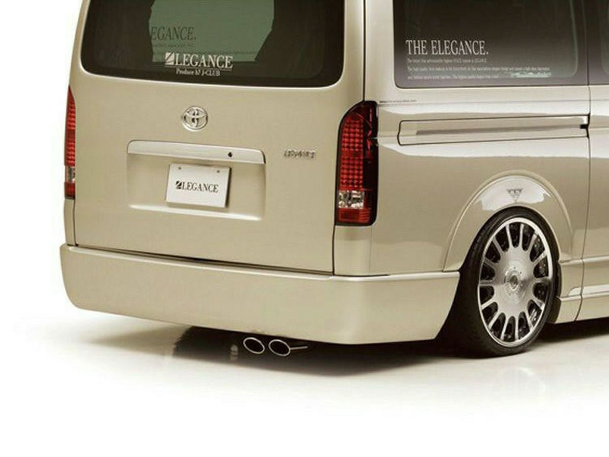 LEGANCE エアロバンパー ブラック 200系ハイエース 200系ハイエース 標準ボディ LEGANCE リアバンパー W'Style2 未塗装