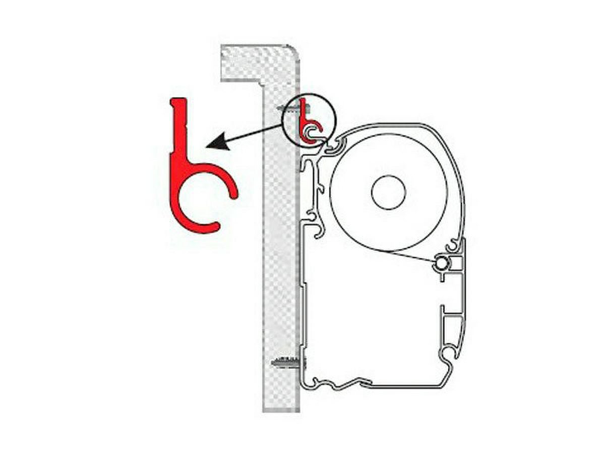 FIAMMA サイドオーニング 取付用レール 3m用（純正品番：02361-01A
