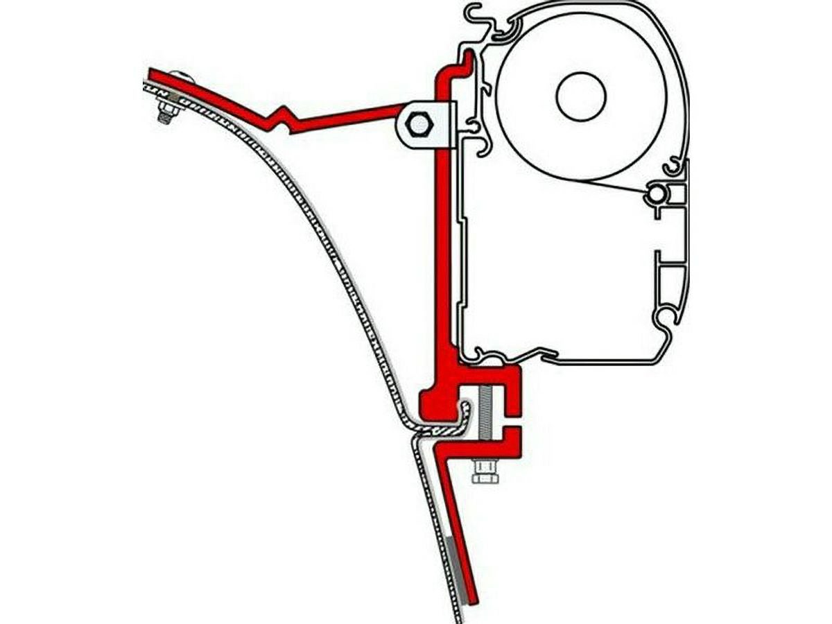 FIAMAサイド幕セット FIAMMA サイドオーニング KIT VAN 2個セット（純正品番：98655-017