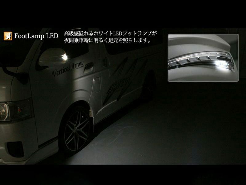 200系ハイエース 1型～4型 AVEST ドアミラーウインカーレンズ付カバー