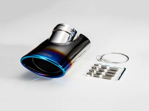 200系ハイエース BUANJAPAN KBマフラーカッターオーバル チタンカラー