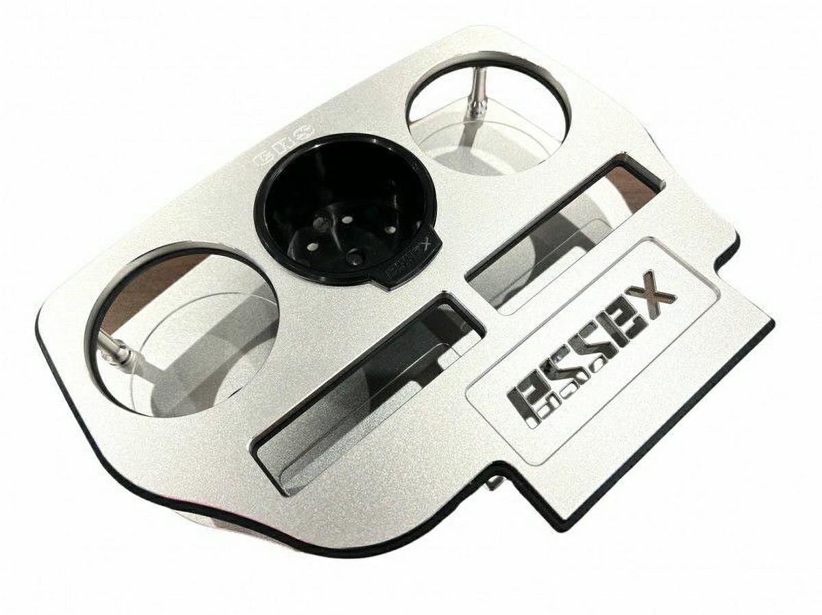 200系ハイエース ESSEX ビレットフロントカップホルダーVer.2 シルバー