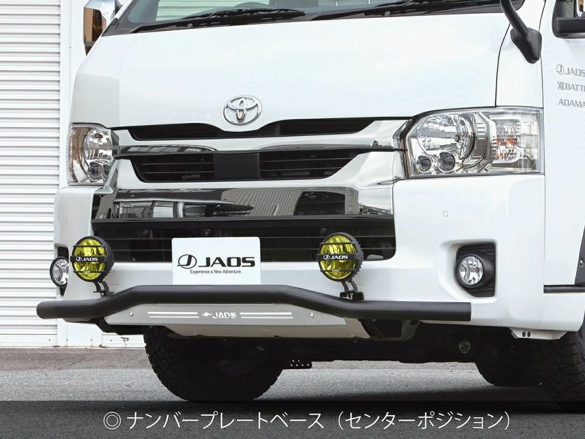 スキッドバー バンパーガード 200系ハイエース ワイドボディ フロント