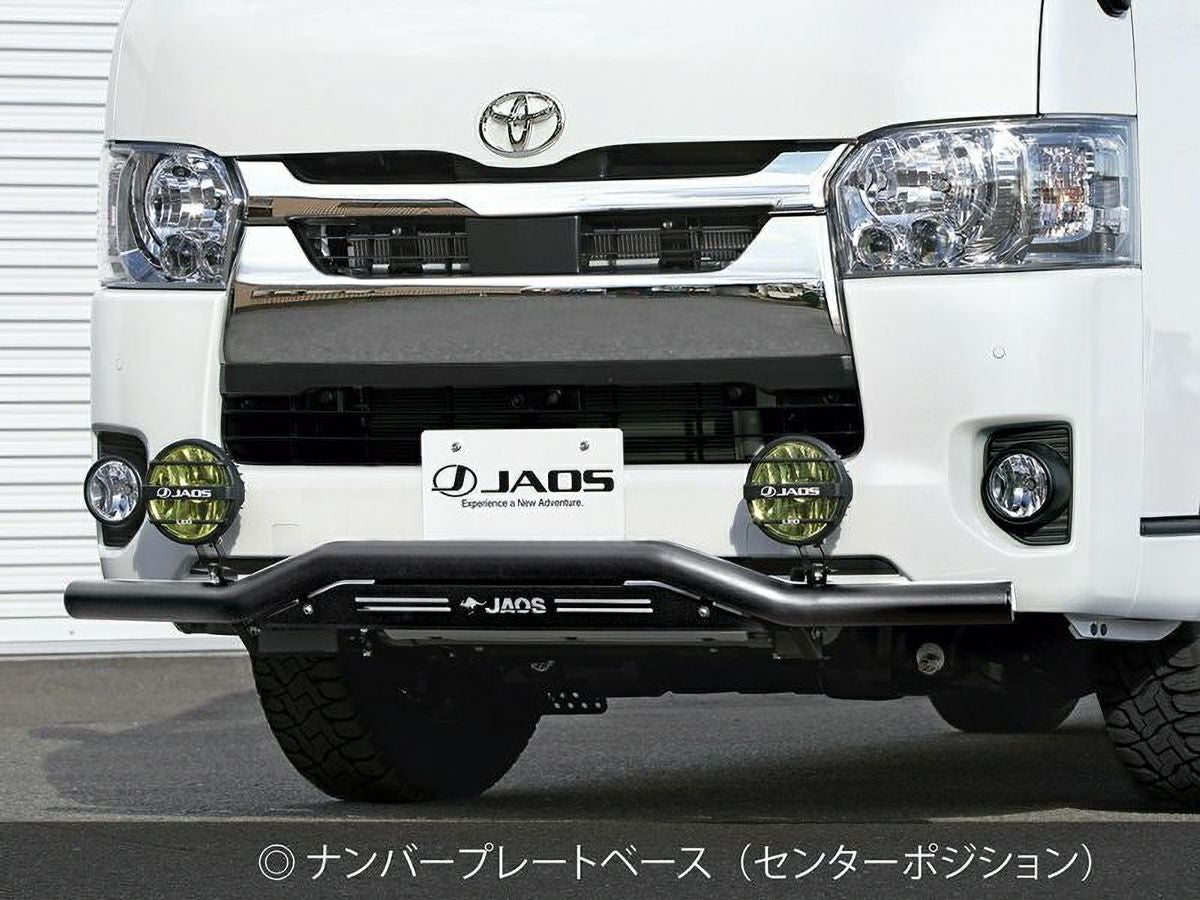 スキッドバー バンパーガード 200系ハイエース 標準ボディ フロント