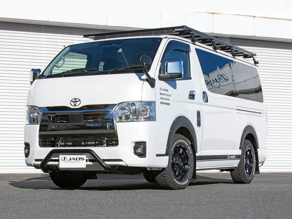 200系ハイエース 3型～現行型 標準ボディ JAOS フロントブッシュバー