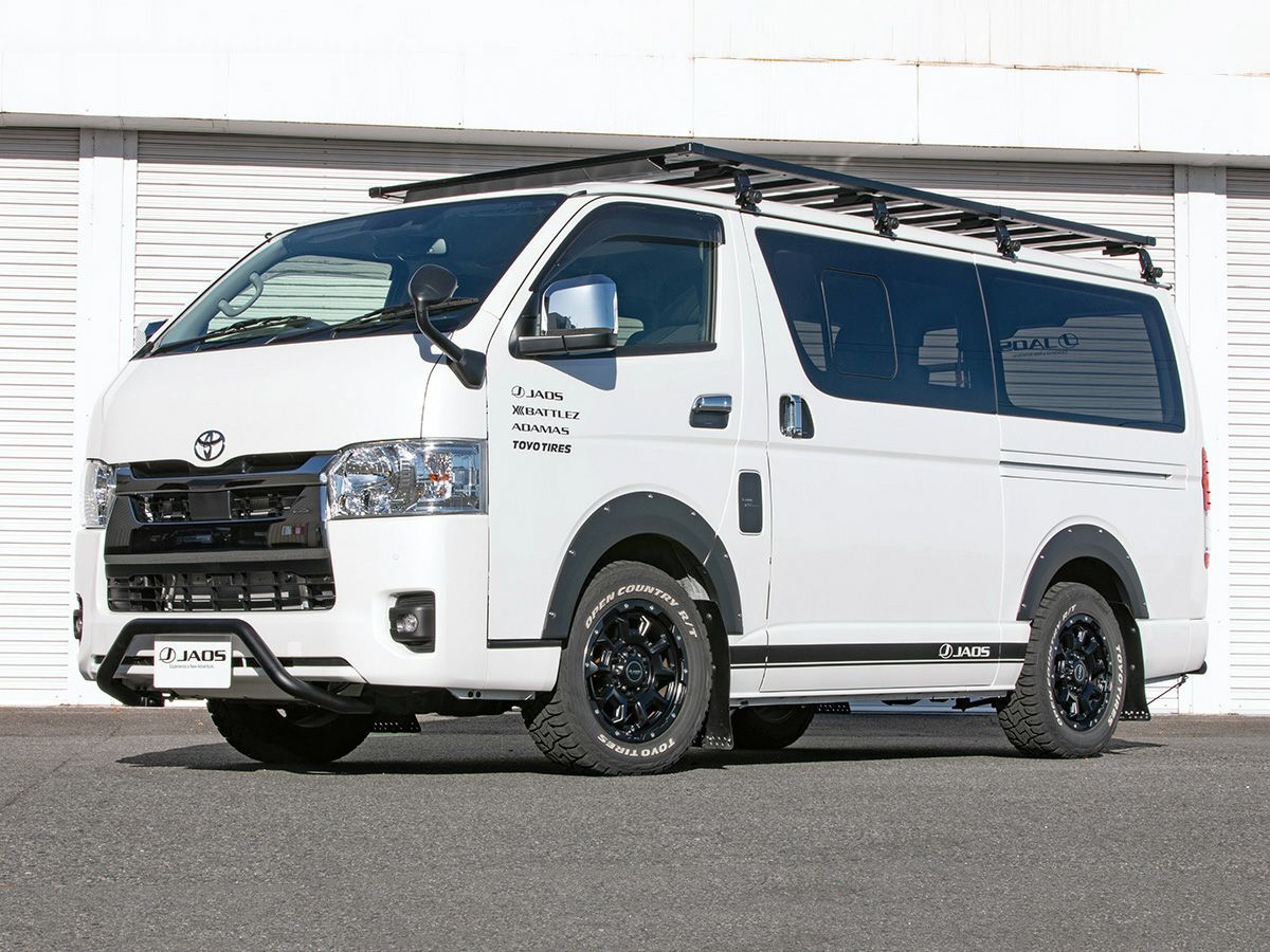 200系ハイエース 3型～現行型 標準ボディ JAOS フロントブッシュバー
